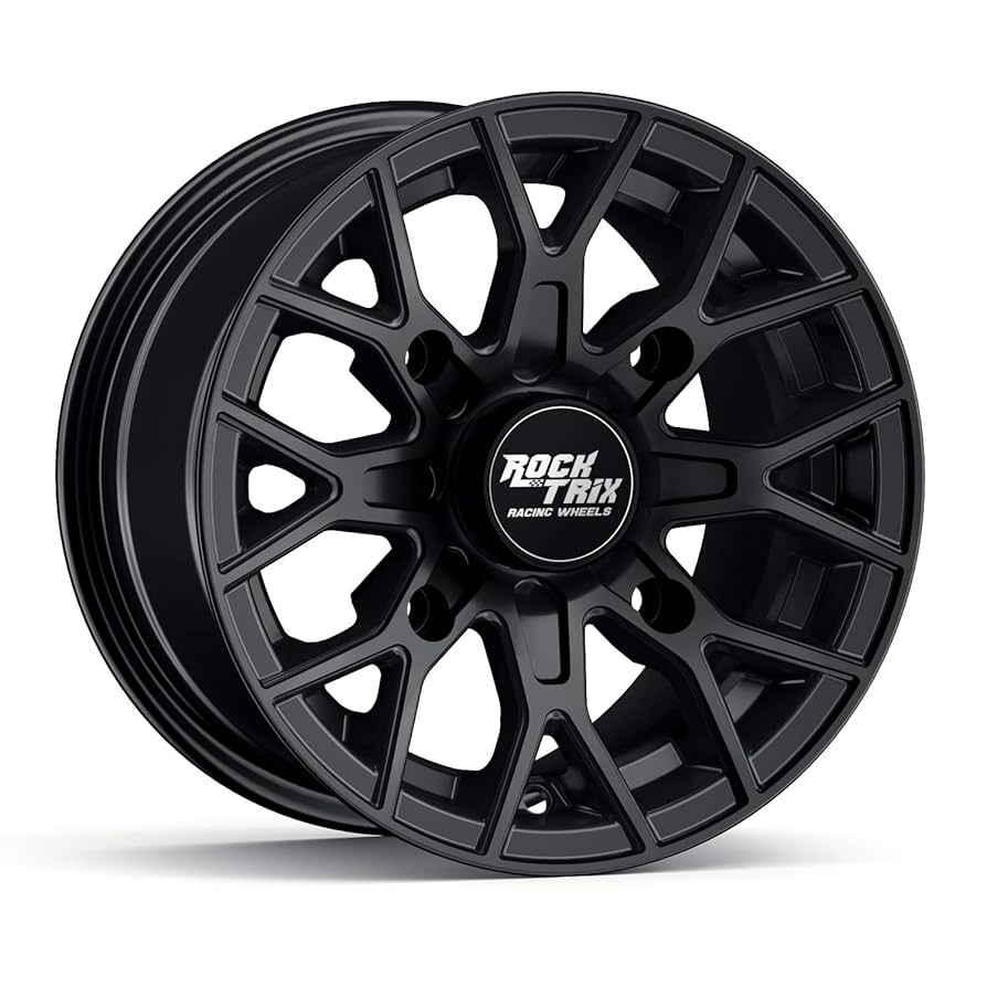 Wild　Rock Amazon.com: RockTrix RT101 14in ATV Wheels 4x110 14x7 5+2